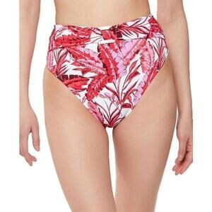 Jessica Simpson Women's Palm Print Swimsuit Bottoms Size Medium